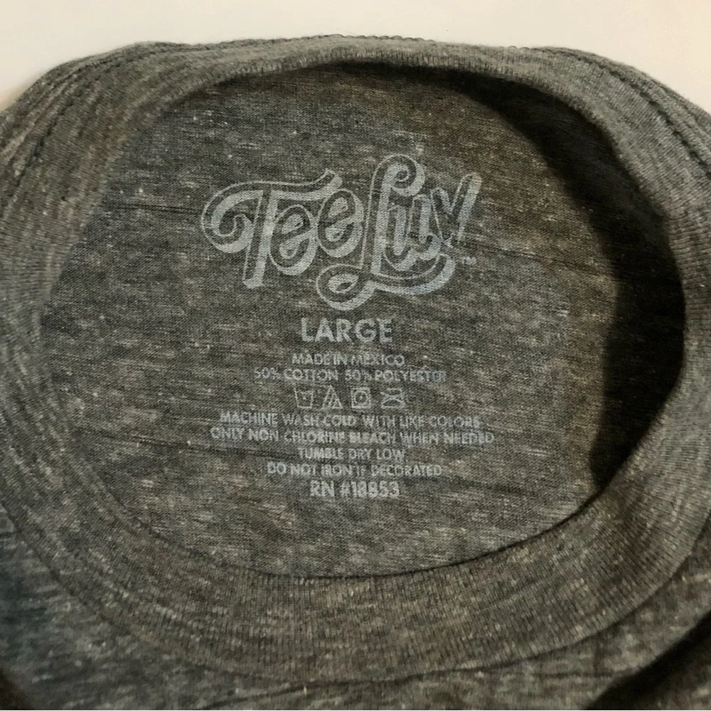 Coors Banquet Beer Men's Gray Tee Luv Short Sleeve Crew Neck T Shirt L - Picture 9 of 10